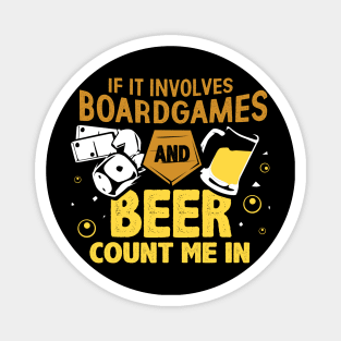 Funny Board Games And Beer Drinking RPG Game Lover Gift Magnet